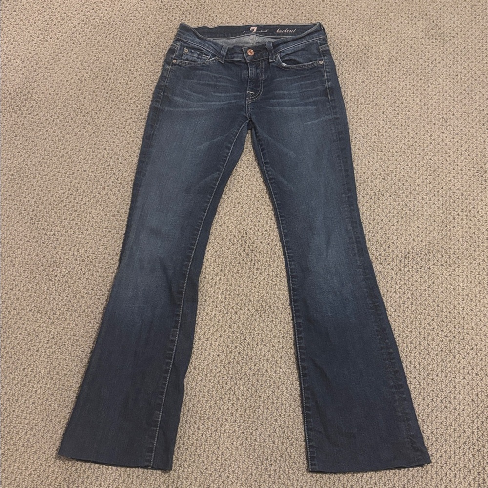 7 For All Mankind Bootcut Medium Wash 29in Inseam Jeans Hemmed